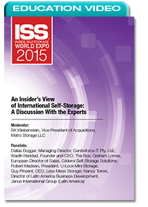 An Insider’s View of International Self-Storage: A Discussion With the Experts