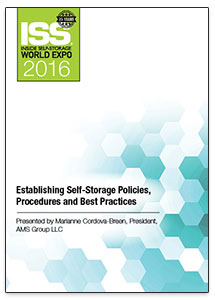 Establishing Self-Storage Policies, Procedures and Best Practices