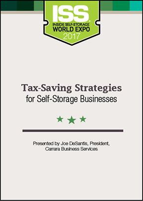 Tax-Saving Strategies for Self-Storage Businesses