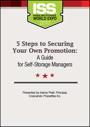 5 Steps to Securing Your Own Promotion: A Guide for Self-Storage Managers