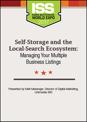 Self-Storage and the Local-Search Ecosystem: Managing Your Multiple Business Listings