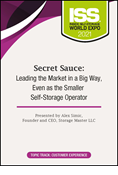 Secret Sauce: Leading the Market in a Big Way, Even as the Smaller Self-Storage Operator